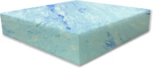 FoamRush 6"x 24" x 24" Gel Cooling Memory Square Foam, Seat Cushion Replacement, Upholstery Foam, Seat Replacement, Upholstery Sheet, Wheelchair Seat Cushion Replacement, Made in USA