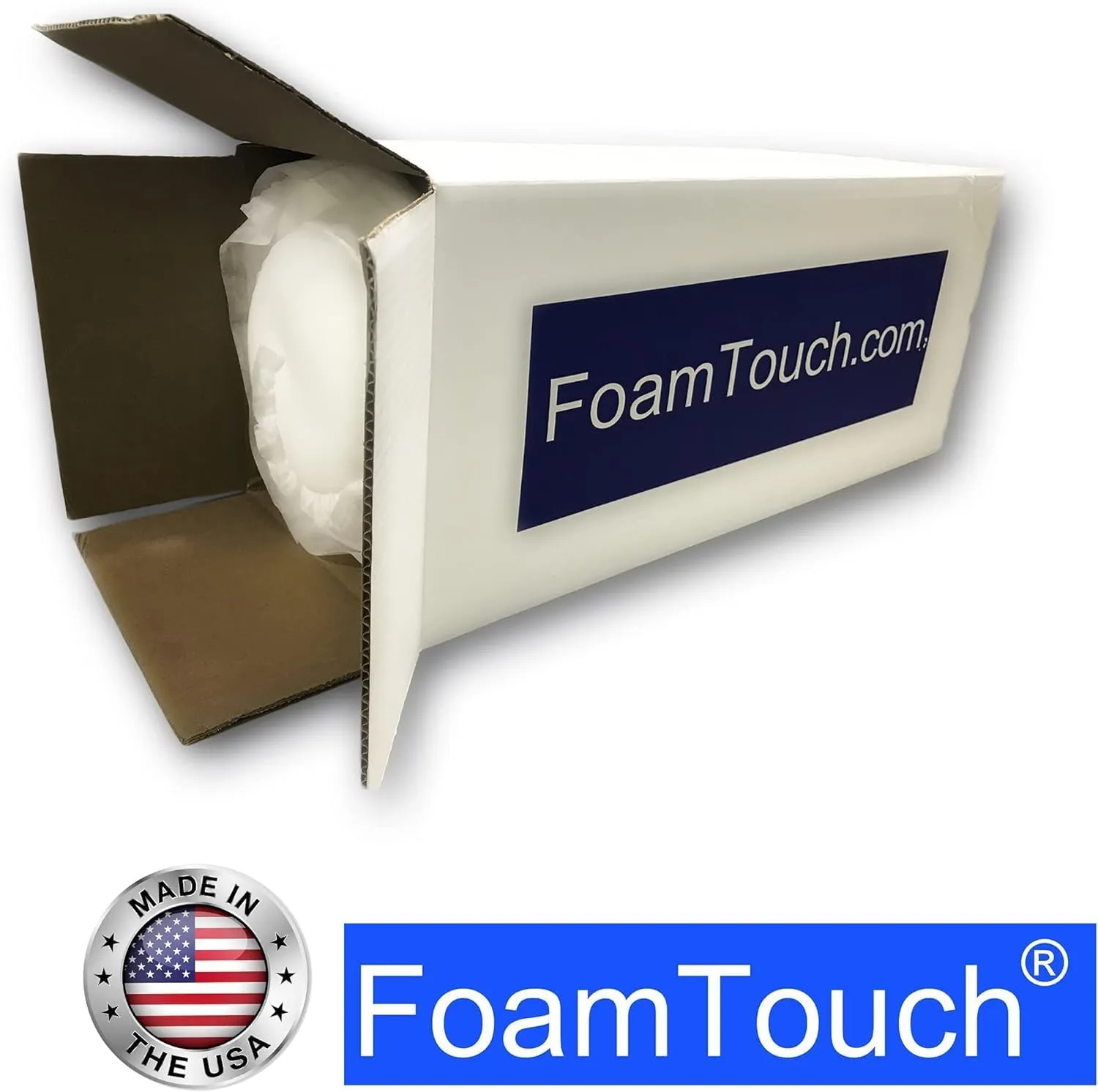 FoamTouch 2" x 36" x 72" Upholstery Foam, White