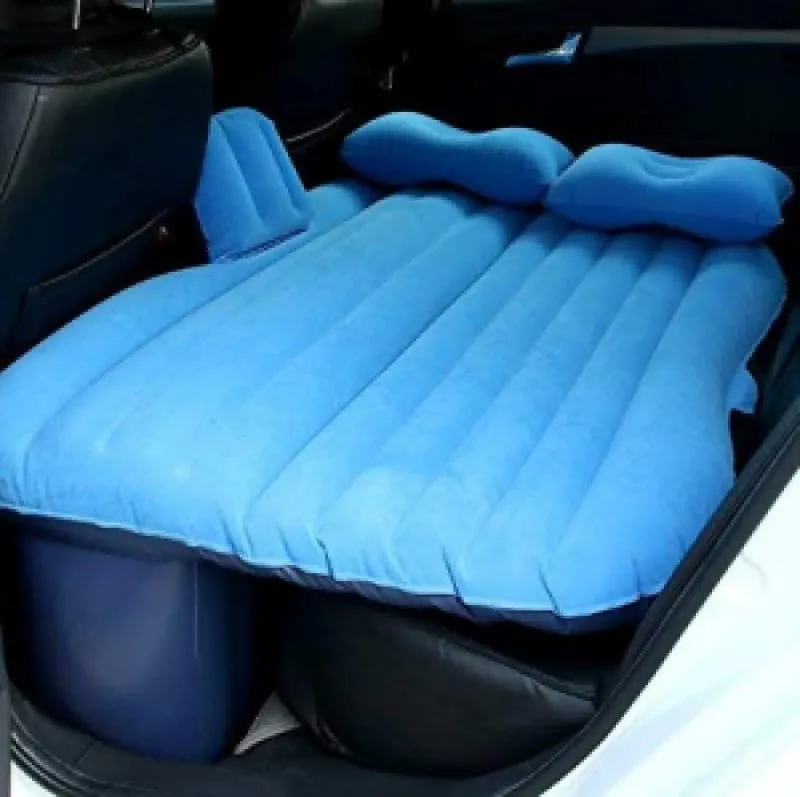 Foldable Travel Inflatable Car Bed Mattress with Two Pillows and Pump
