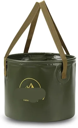 Folding Portable Bucket 10L/20L Multi-Functional Portable Basins Collapsible Sink Bucket Travel Basin Camping Hiking Storage Bucket (Color : Green 10L)