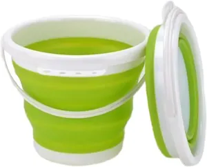 Folding Portable Bucket 3L Collapsible Bucket Portable Folding Bucket Car Washing Fishing Bucket Household ABS Travel Outdoor Camping Bucket (Color : Green-A), HUIM SHSE3 STORE-1