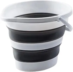 Folding Portable Bucket 5/10/15L Collapsible Bucket Folding ABS Household Cleaning Bucket Outdoor Portable Camping Gardening Fishing (Color : 5L)