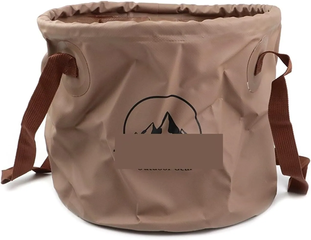 Folding Portable Bucket Multi-Functional Collapsible Basins Collapsible Sink Bucket Travel Basin Camping Hiking Storage Foldable Bucket (Color : Brown 10L)
