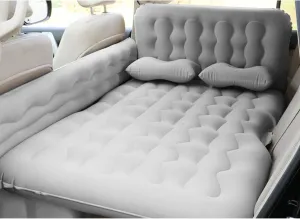 for Nissan Kicks 2018 2019 2020 2021 2022 2023 Inflatable Car Air Mattress for Back Seat of Cars Camping Bed Portable Blow Up Mattress, Car Travel Mattress,B Grey