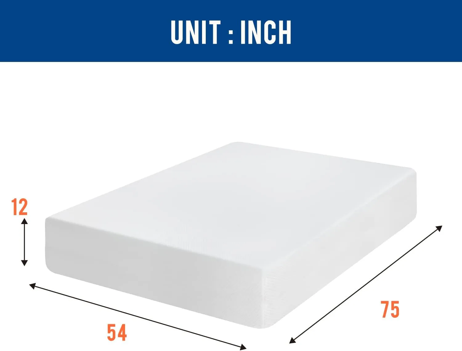 Full Mattress 12 inch Gel Memory Foam Mattress Medium Firm Mattresses for Cool Sleep Relieving Pressure Relief CertiPUR-US Certified Mattress in a Box