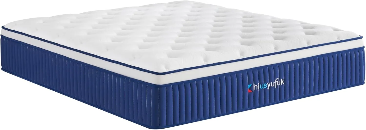 Full Mattress,12 Inch Full Size Mattresses in a Box,Single Bed Matress with Memory Foam and Pocket Spring,Ergonomic Design & Pressure Relief,Medium Firm Mattress,54"*75"*12"
