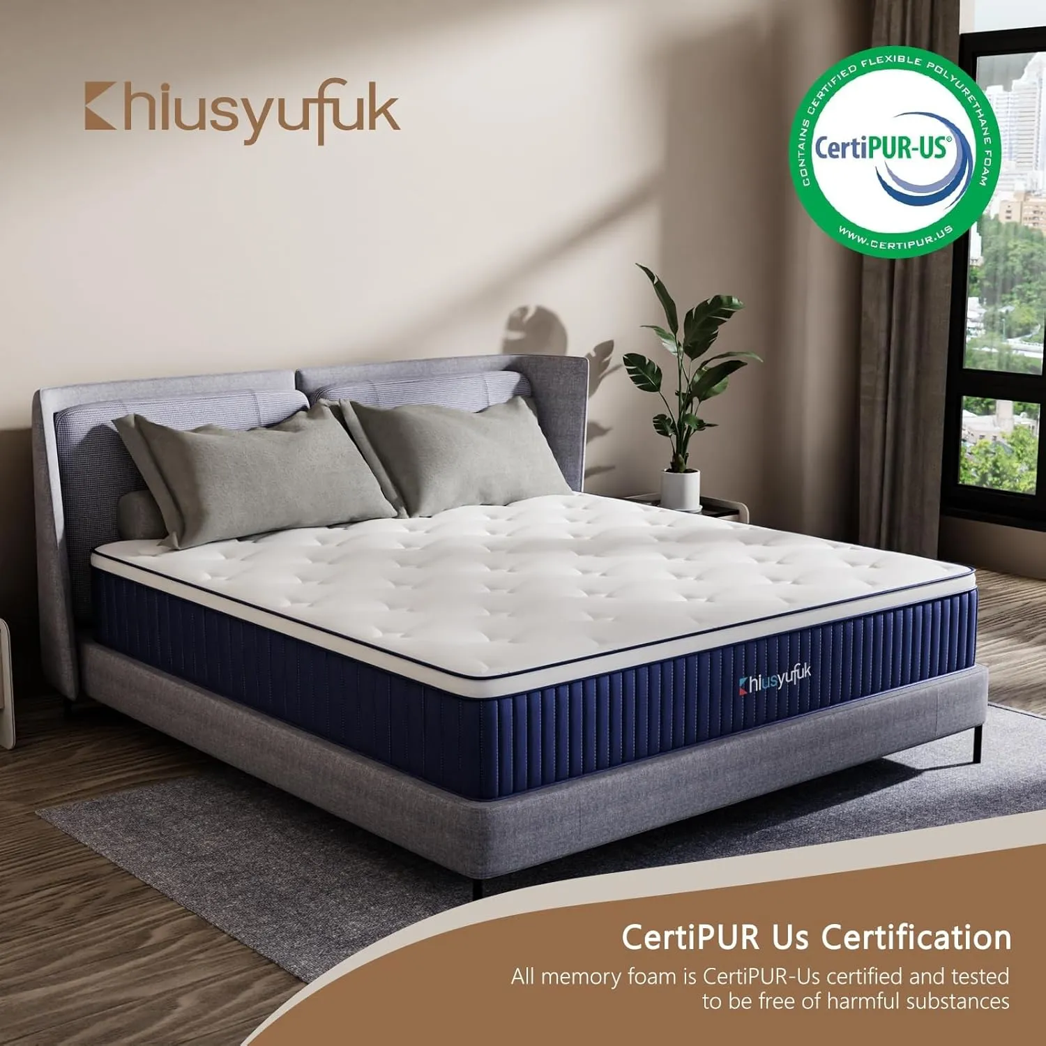 Full Mattress,12 Inch Full Size Mattresses in a Box,Single Bed Matress with Memory Foam and Pocket Spring,Ergonomic Design & Pressure Relief,Medium Firm Mattress,54"*75"*12"