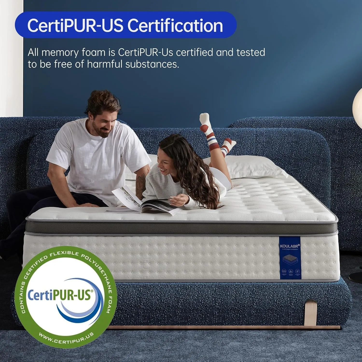 Full Size Mattress, 12 Inch Hybrid Full Mattress in a Box, Double Mattress with Memory Foam and Pocket Spring for Back & Lumbar Support,Soft,Pressure Relief,Zoned Support, Medium Firm