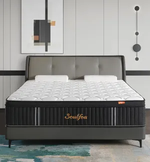 Full Size Mattress,12 Inch Hybrid Full Mattress in a Box with Memory Foam & Individual Pocket Spring for Edge Support,Pressure Relief,Medium Firm,CertiPUR-US.