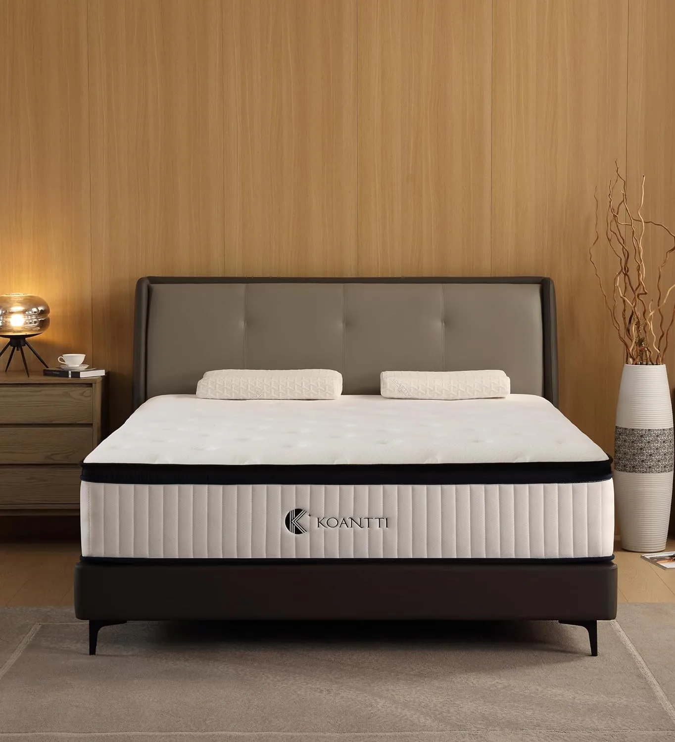 Full Size Mattresses,10 Inch Hybrid Full Mattress in a Box with Memory Foam & Individual Pocket Spring for Edge Support,Pressure Relief,Medium Firm White Full Mattress,CertiPUR-US.