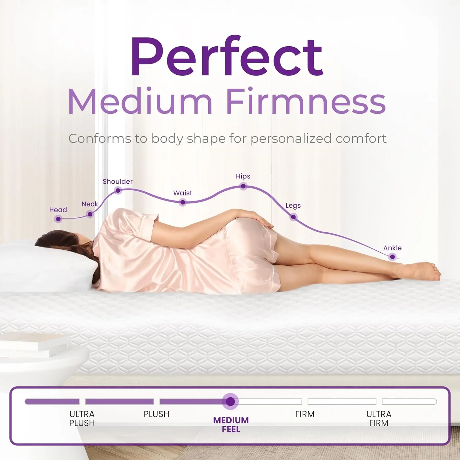 GAESTE 10 Inch Full Cooling Gel Memory Foam Medium Firm Mattress Breathable Pressure Relief CertiPUR-US Certified Foam, Mattress-in-a-Box for Kids and Adults No Fiberglass (Full, 10 in)