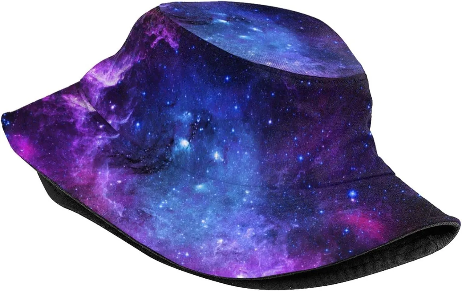 Galaxy Pattern Bucket Hat Star Fisherman Fishing Hat Beach Sun Cap for Adult Women Men Travel Camping