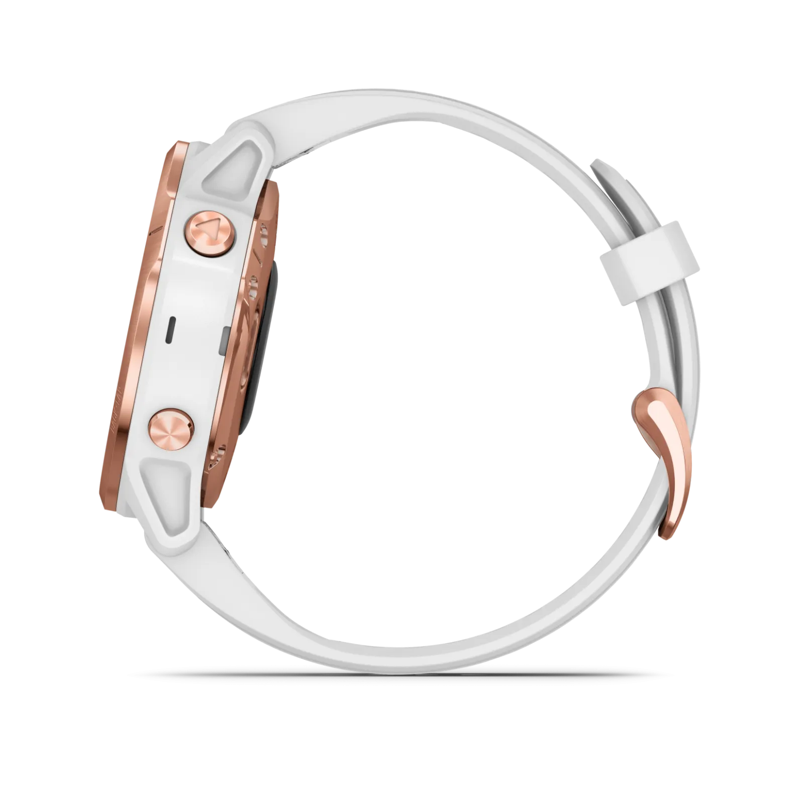 Garmin Fenix 6S Rose Gold-tone with White Band GPS Watch with Wearable4U Power