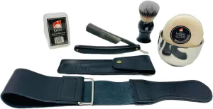 G.B.S Shaving Straight Razor Kit - Shave-Ready Steel Blade, Honing Strop,Complete Straight Razor Shaving Set for Men, Straight Razor Beginner Kit, Straight Edge Razor Kit, Mens Shaving Kit Gift Set
