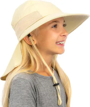 GearTOP Sun Hats for Kids UPF 50  Kids Sun Hat with Neck Flap Swim Hat for Boys & Girls