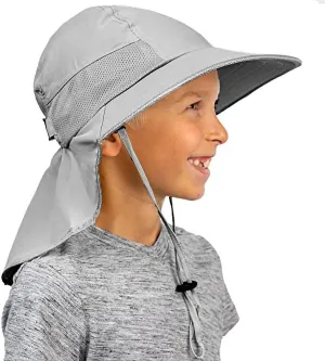 GearTOP Sun Hats for Kids UPF 50  Kids Sun Hat with Neck Flap Swim Hat for Boys & Girls