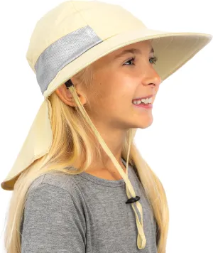 GearTOP Sun Hats for Kids UPF 50  Kids Sun Hat with Neck Flap Swim Hat for Boys & Girls
