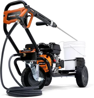 Generac 8871 3,600 PSI 2.6 GPM XC Professional Grade Gas-Powered Pressure Washer, AR Triplex Pump, Compact Footprint, Onboard Storage, G-Force Engine, 25' Flex Hose