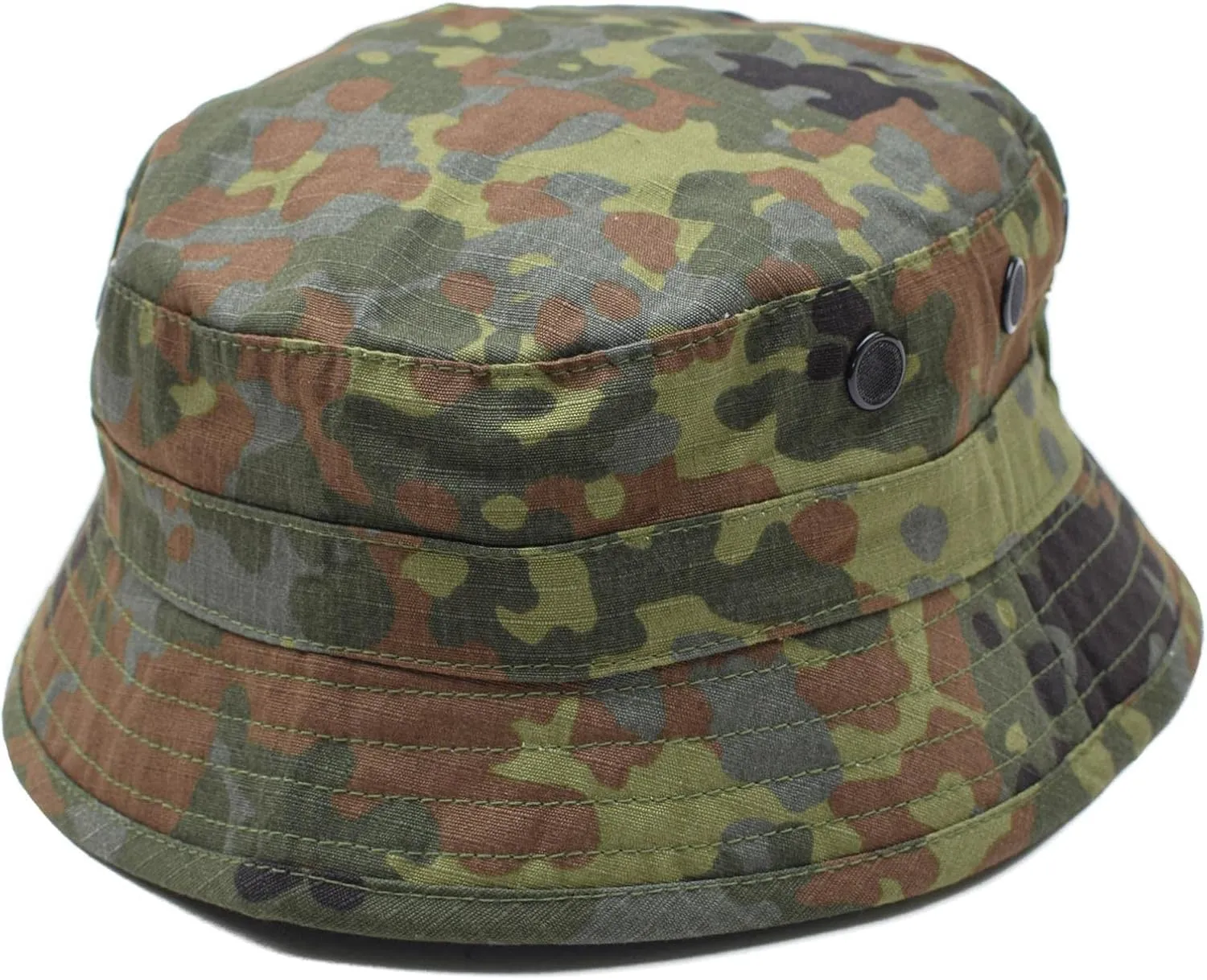 German Army Style Bucket Cap Tacgear Boonie hat Desert Flecktarn camo Ripstop