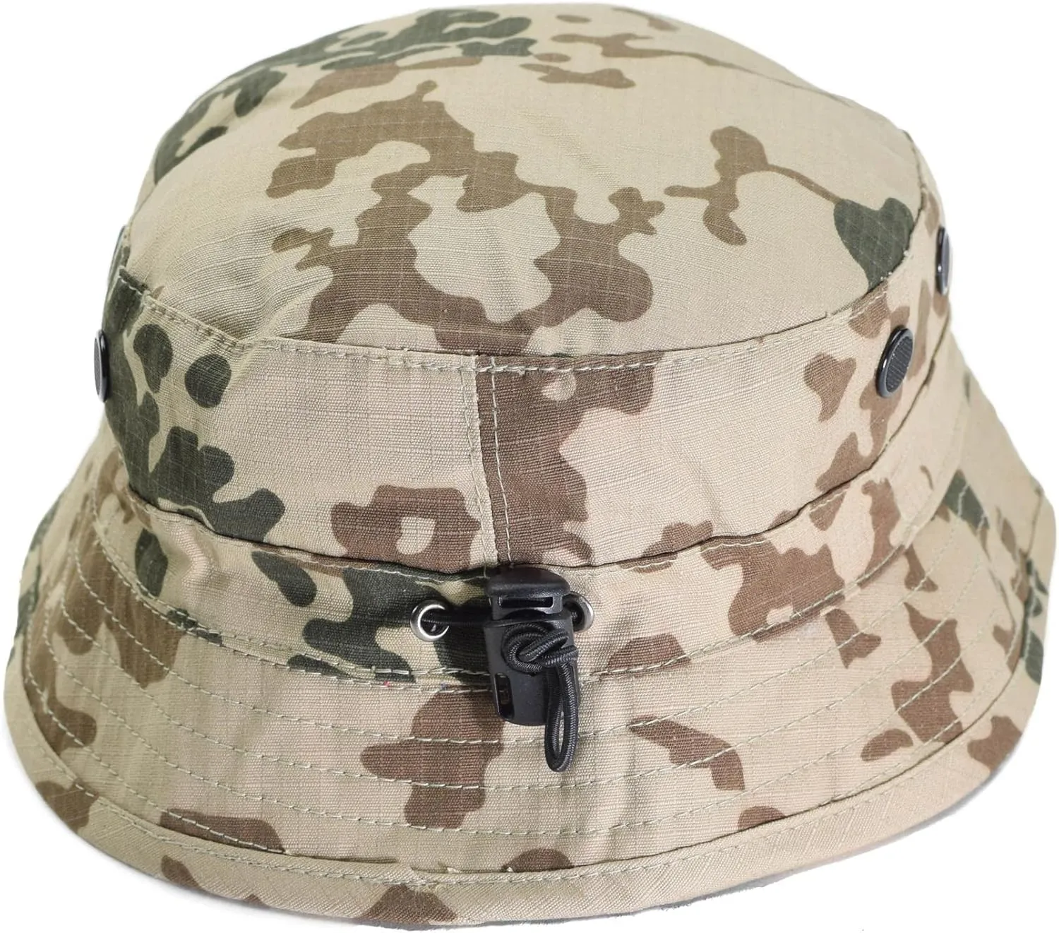 German Army Style Bucket Cap Tacgear Boonie hat Desert Flecktarn camo Ripstop