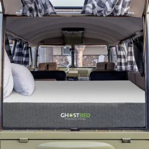 GhostBed 10" Short Queen RV Mattress - Gel Memory Foam, Low Profile, Medium Feel, Made in USA - Short Queen Mattress for RV Camper, RV Queen Size Mattresses