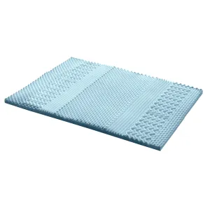 Giselle Bedding COOL GEL Memory Foam Mattress Topper BAMBOO 5CM 7-Zone Queen
