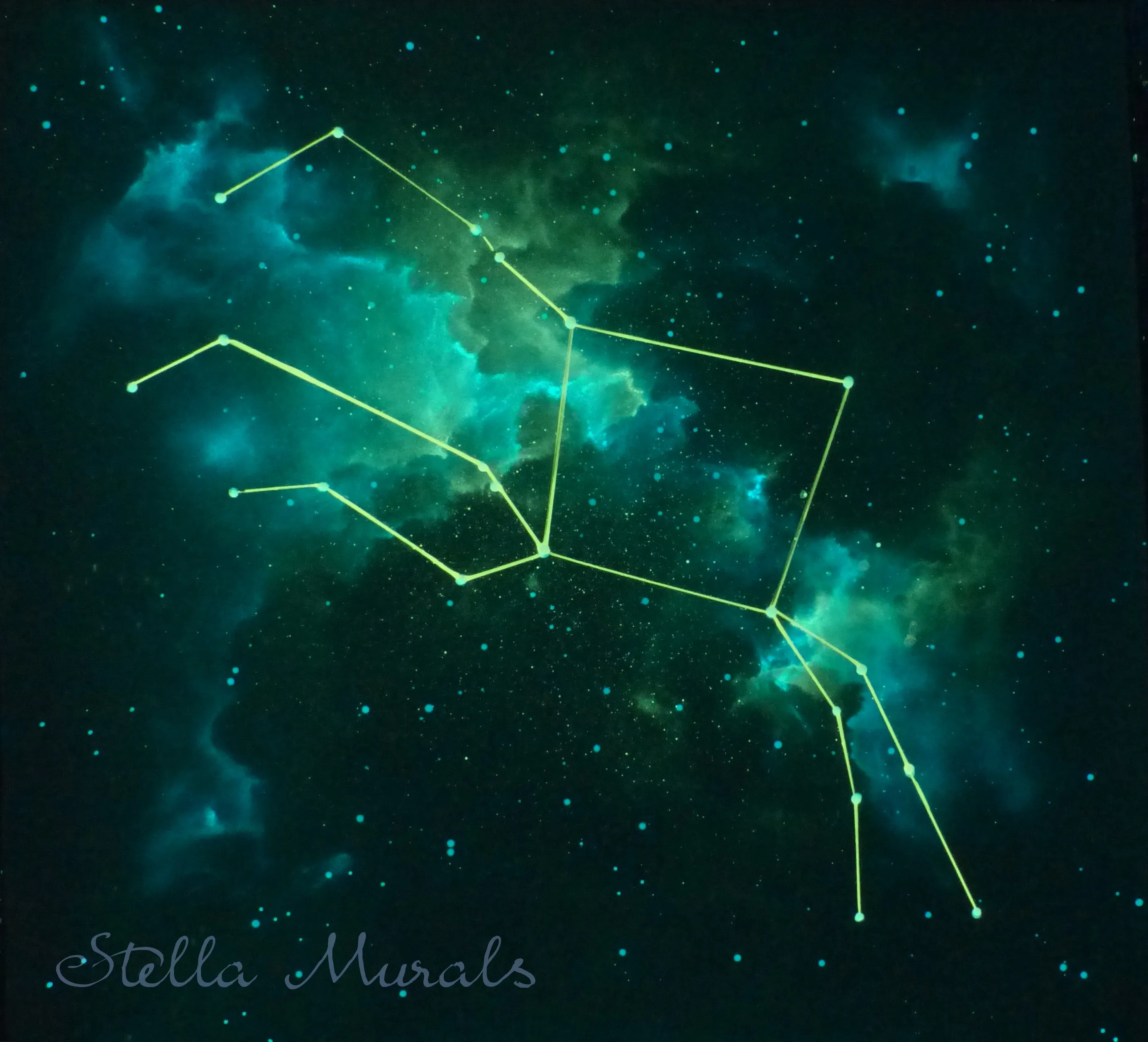 Glow in the Dark Constellation Nebula - Choose your own constellation/s