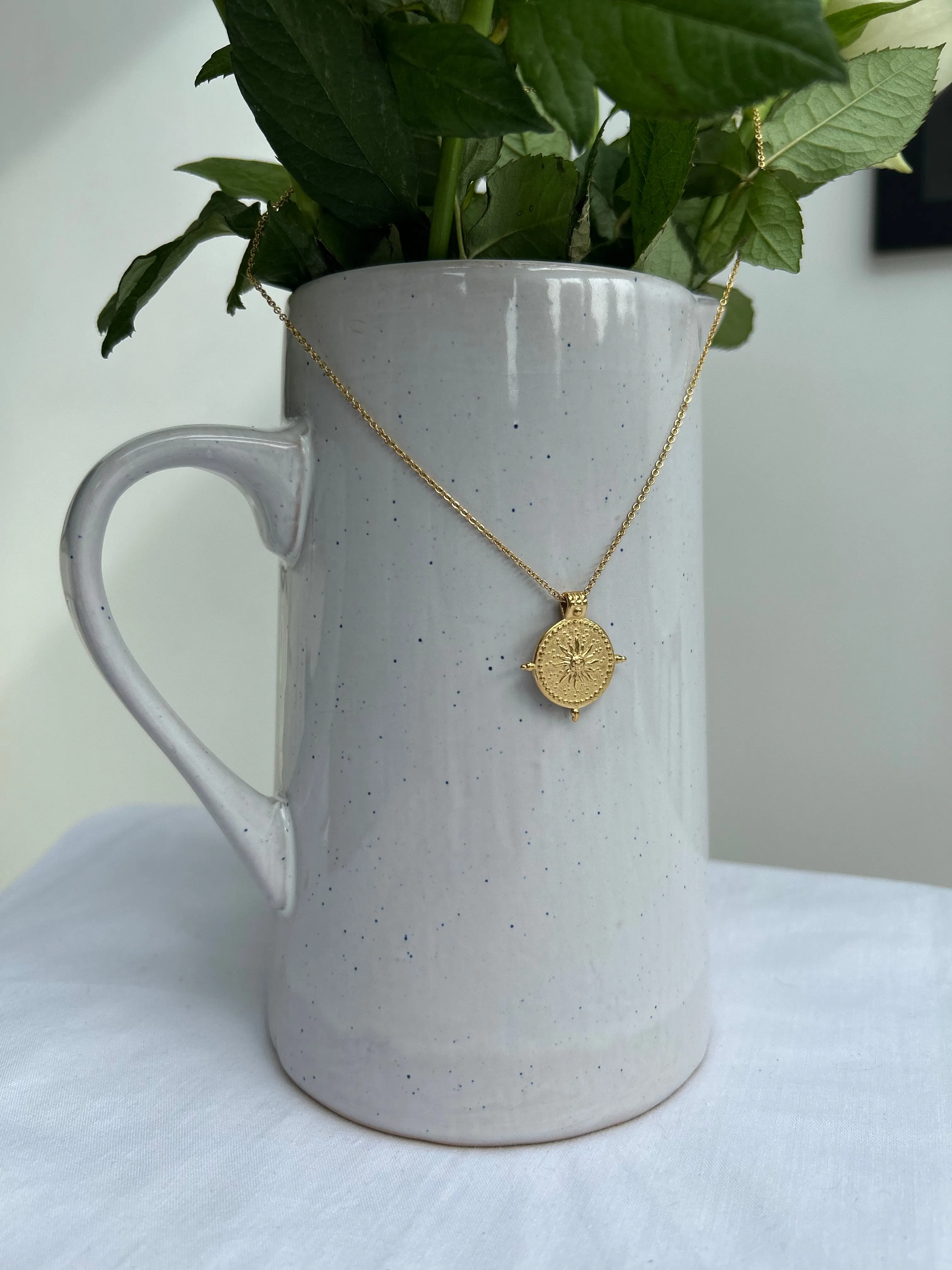 Gold Compass Necklace