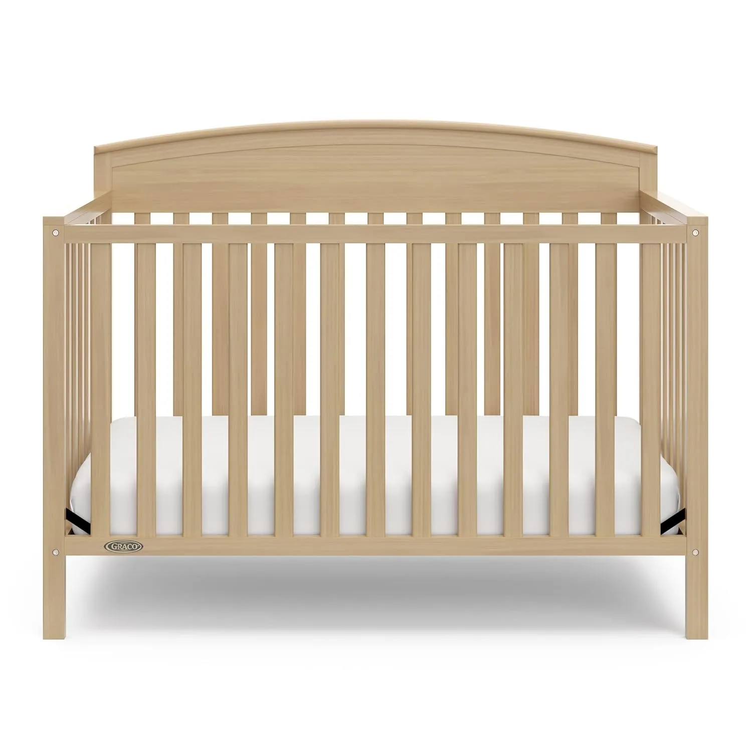 Graco Benton 5 in 1 Convertible Crib with Premium Foam Crib and Toddler Mattress - Driftwood