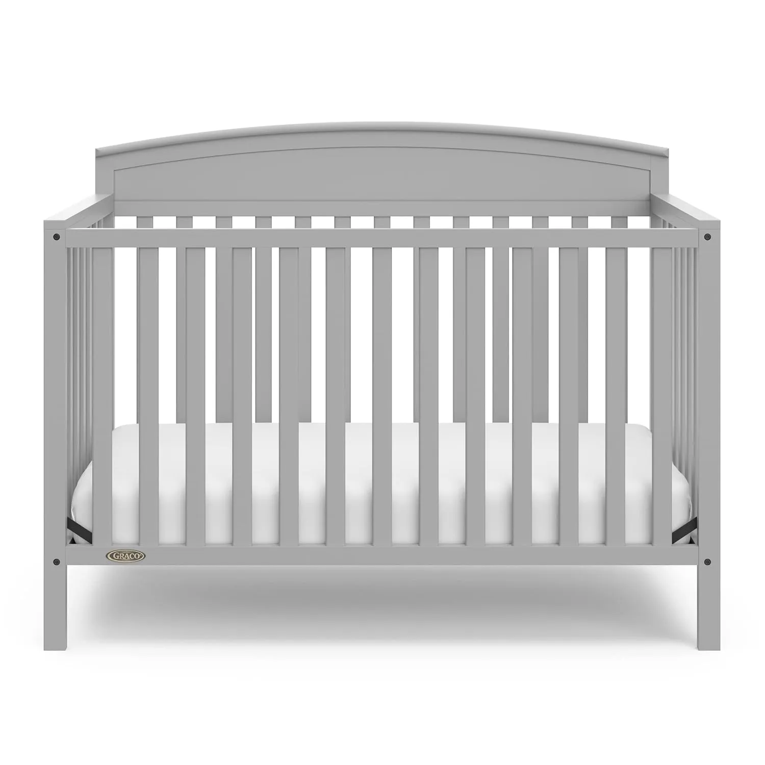 Graco Benton 5 in 1 Convertible Crib with Premium Foam Crib and Toddler Mattress - Pebble Gray
