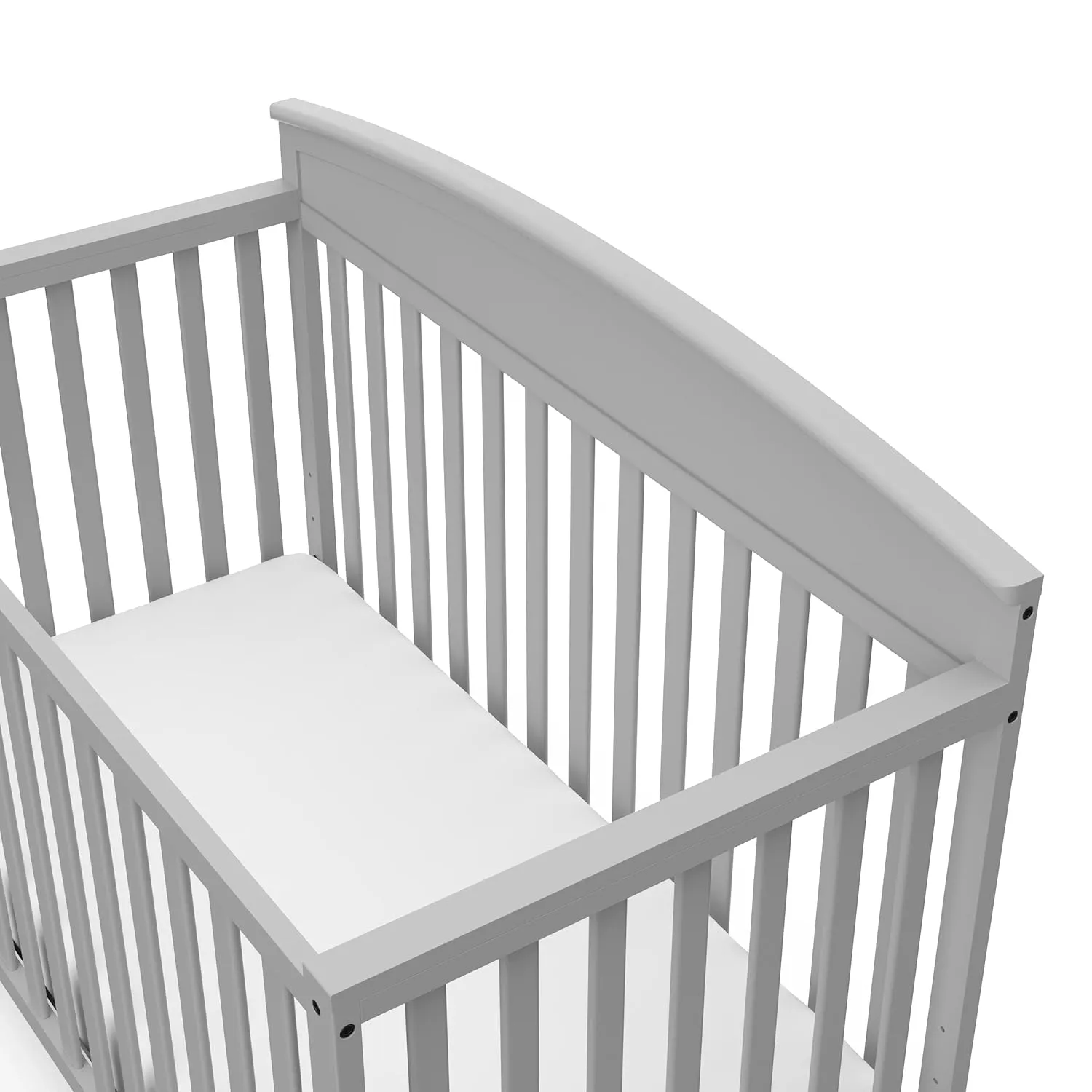 Graco Benton 5 in 1 Convertible Crib with Premium Foam Crib and Toddler Mattress - Pebble Gray