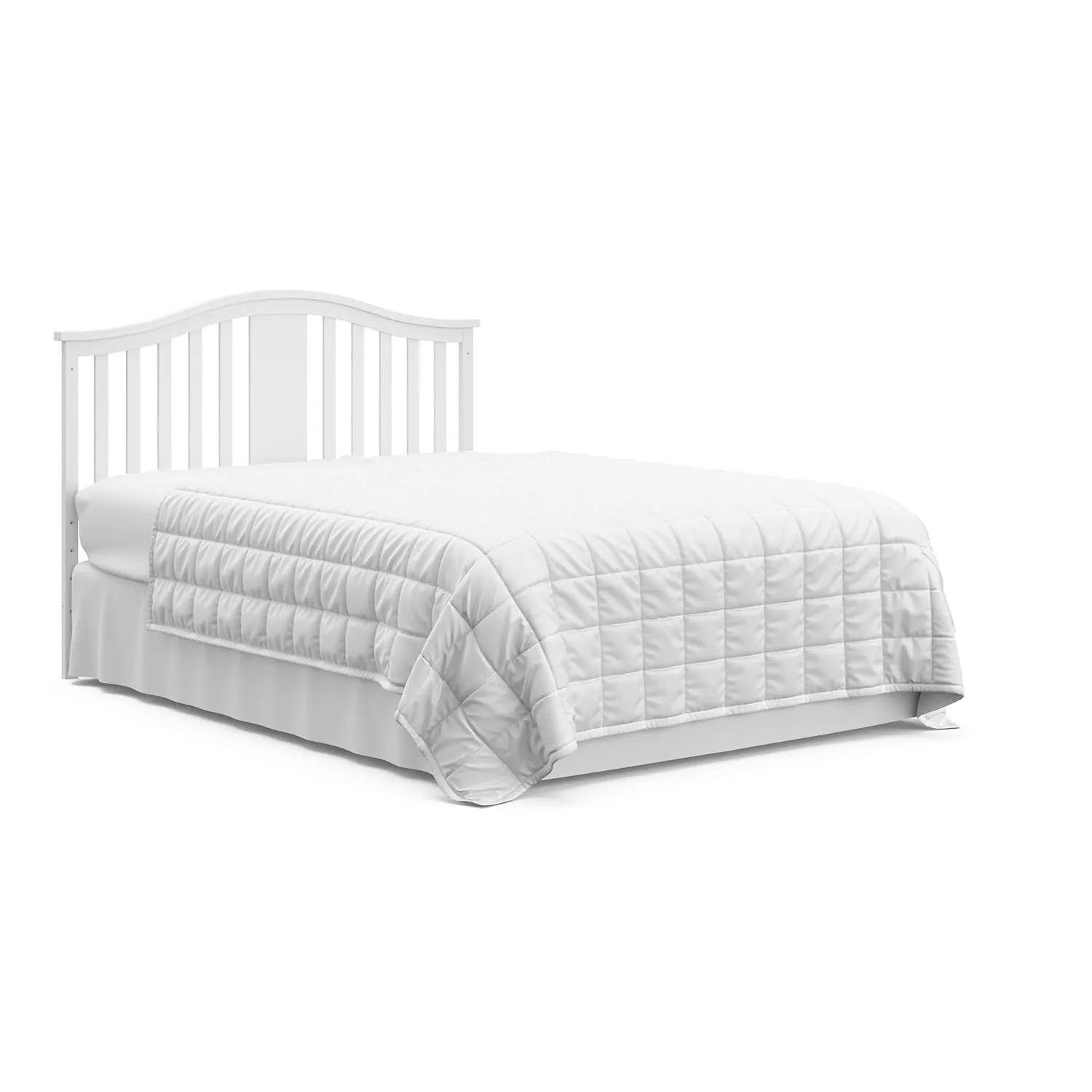 Graco Solano 4-in-1 Convertible Crib with Drawer Combo (White) – GREENGUARD Gold Certified, Includes Full-Size Nursery Storage Drawer, Converts to Toddler Bed and Full-Size Bed