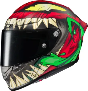 HJC RPHA 1N Toxin MC-1 Full Face Motorcycle Helmet, Medium, Red/Green/Yellow