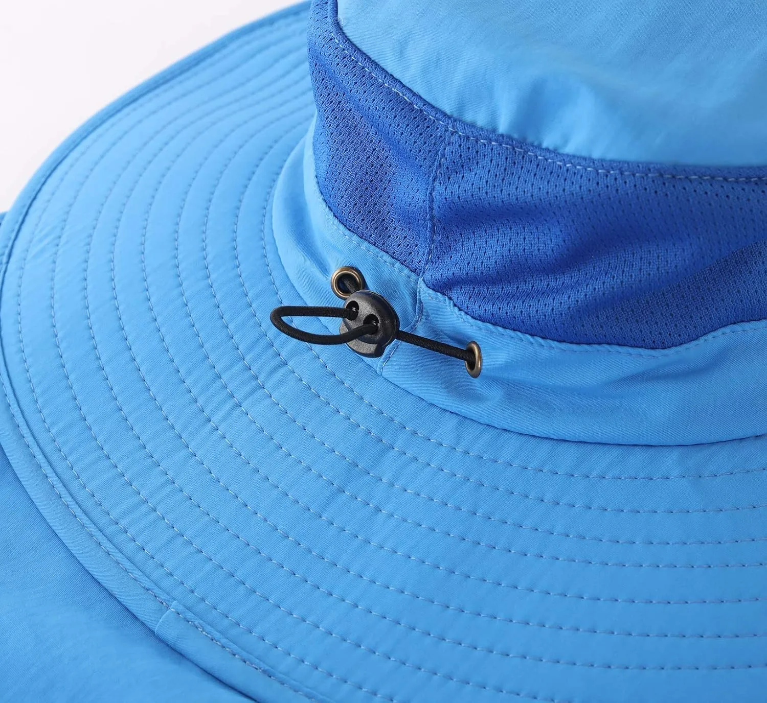 Home Prefer Outdoor UPF50  Mesh Sun Hat Wide Brim Fishing Hat with Neck Flap Sun Hat for Men Women