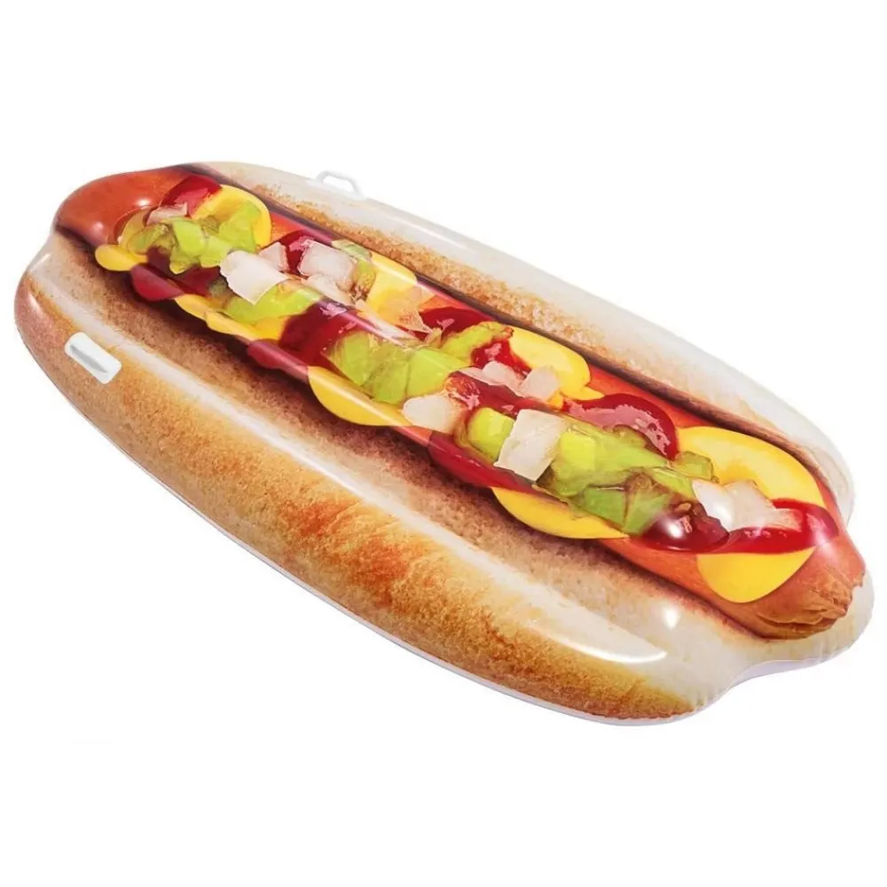 Hotdog Floating Mattress with Handles