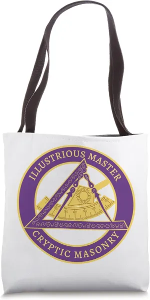 Illustrious Master Mason Cryptic Masonry York Rite Masonic Tote Bag