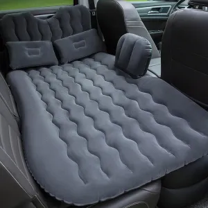Inflatable Car Air Mattress Back Seat Bed,Thickened Car Travel Camping Air Mattress with Air Pump,Blow Up Bed Portable Car Sleeping Mattress for Car Universal SUV