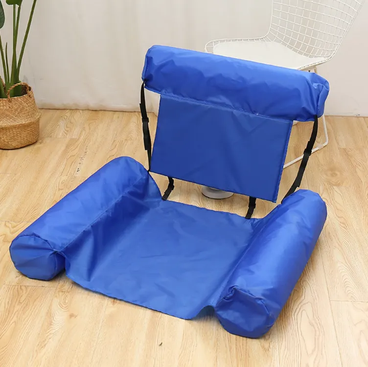 Inflatable Floating Chair Summer Swim Water Mattress Pool Chair Floating Mat