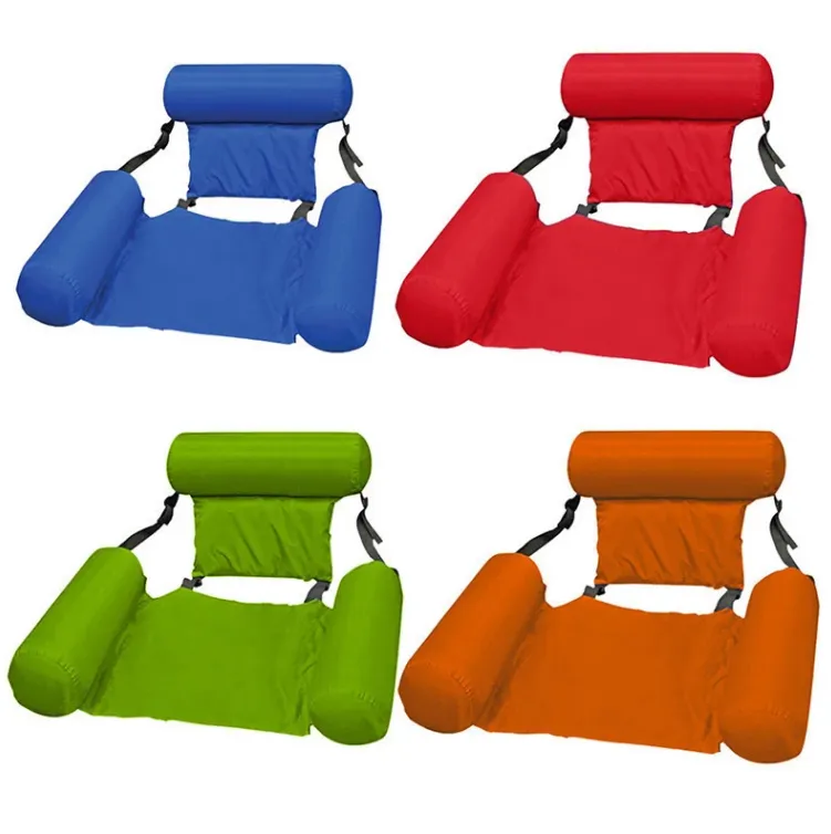 Inflatable Floating Chair Summer Swim Water Mattress Pool Chair Floating Mat