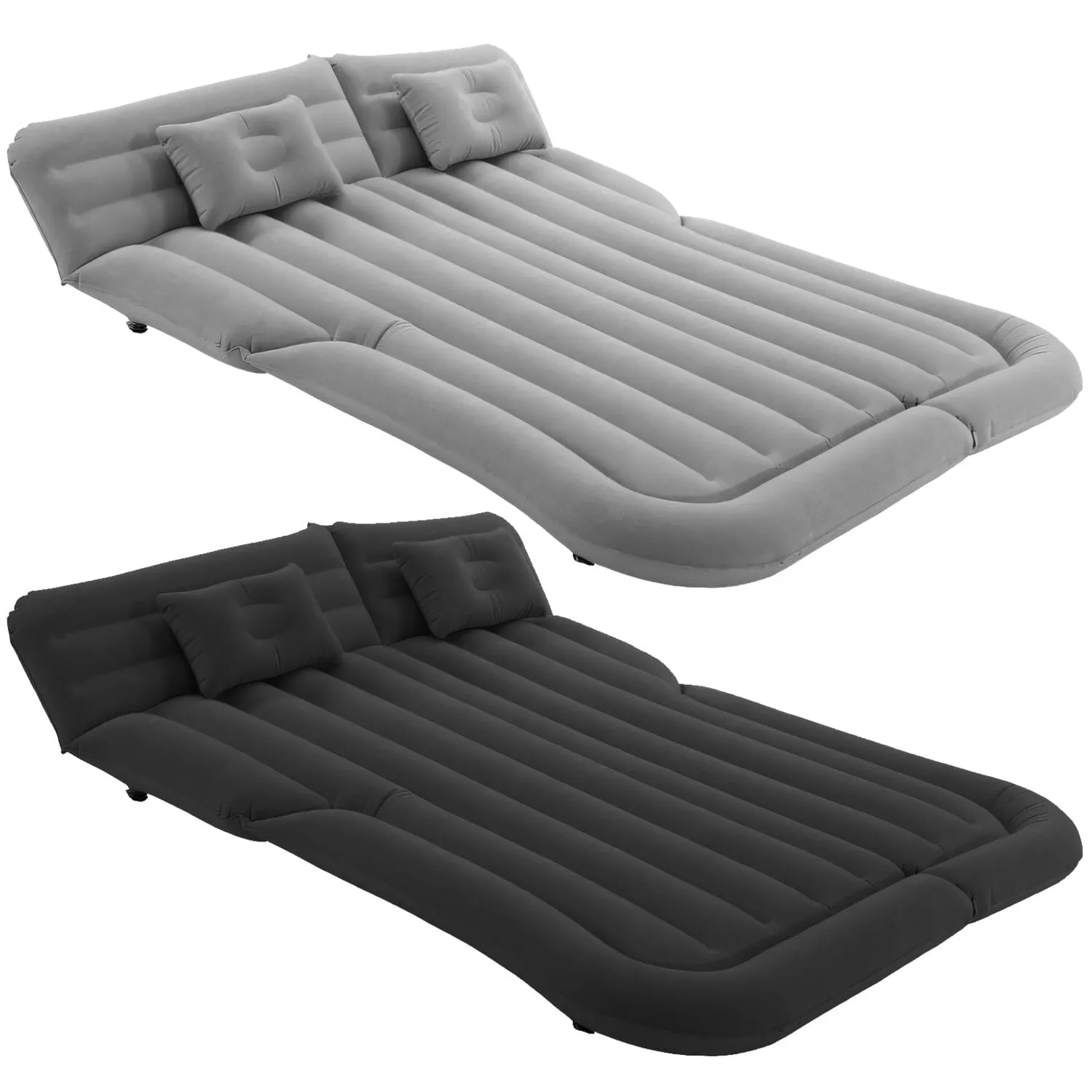 Inflatable SUV Air Mattress Thickened Camping Bed Cushion with Pillow