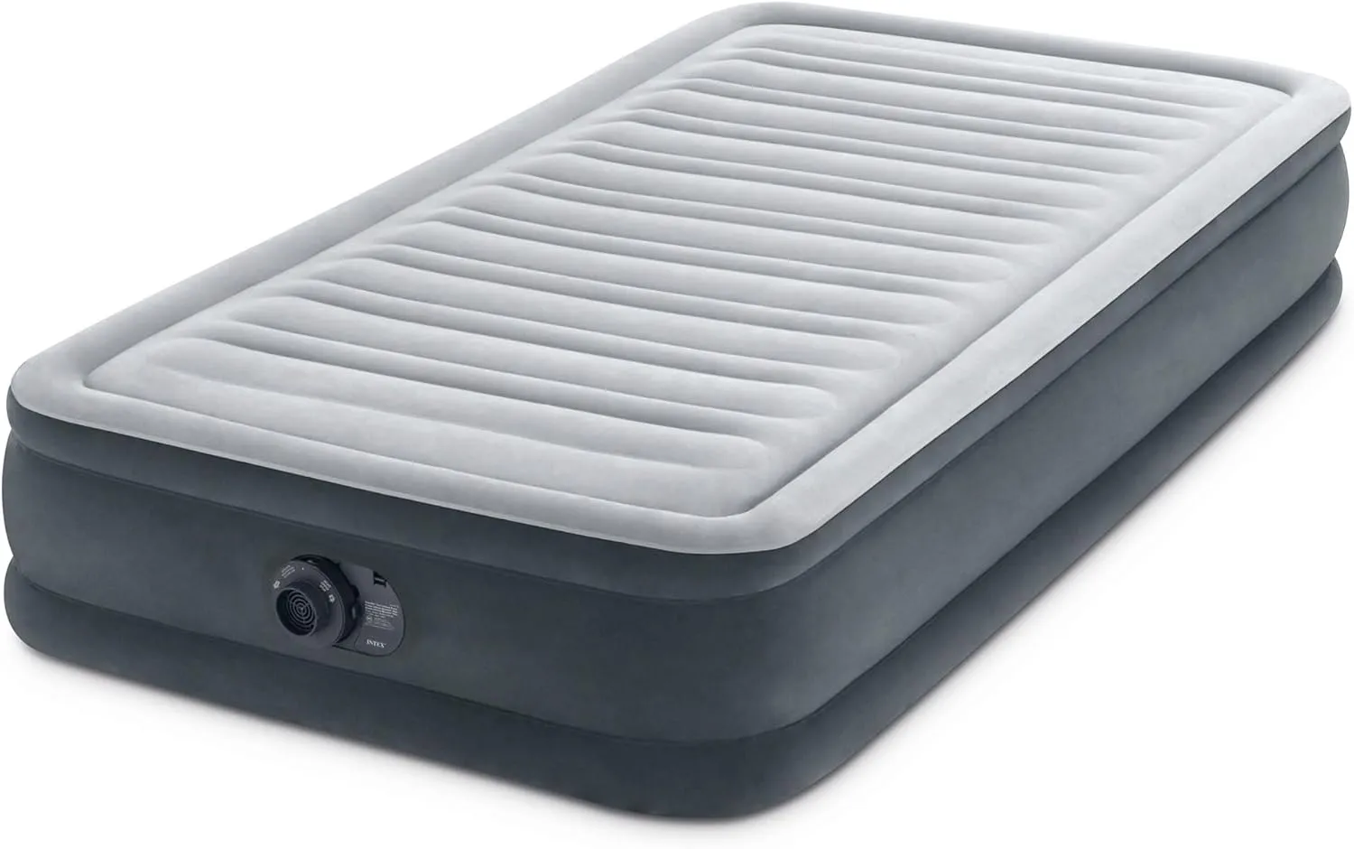 Intex Comfort Deluxe Dura-Beam Plush Pillow Top Inflatable Lightweight Airbed Mattress with Built-in Pump and Carrying Case, Twin (3 Pack)