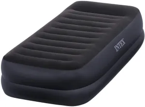 Intex Dura-Beam Series Pillow Rest Raised Airbed with Fiber-Tech Construction and Built-in Pump, Twin, Bed Height 16.5"