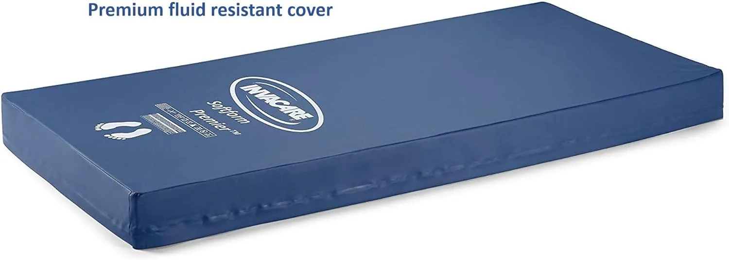 Invacare Softform Premier Hospital Bed Mattress, 36" Wide x 80" Long, IPM1080