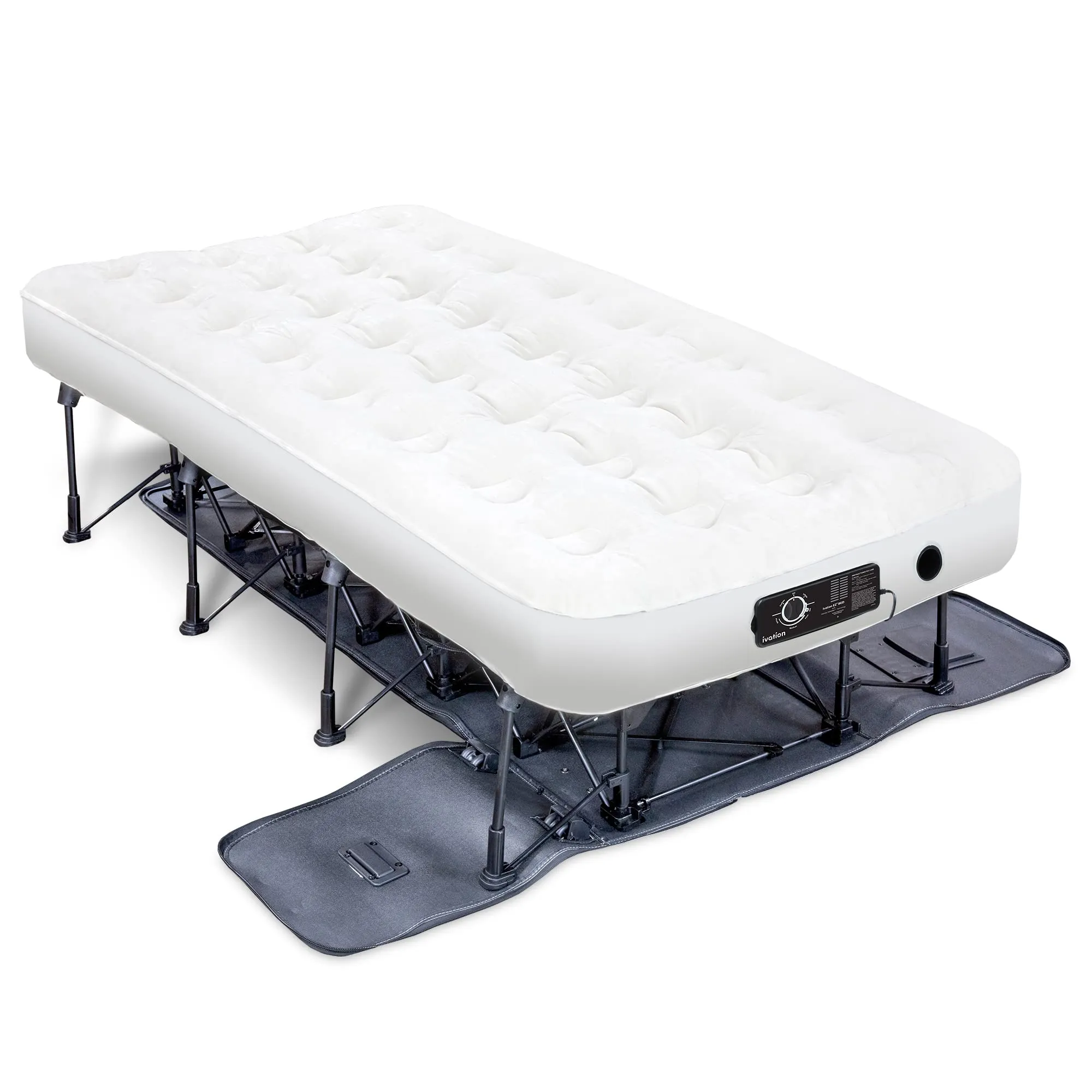 Ivation EZ-Bed Air Mattress, Twin Size Air Mattress with Built In Pump & Deflate Defender