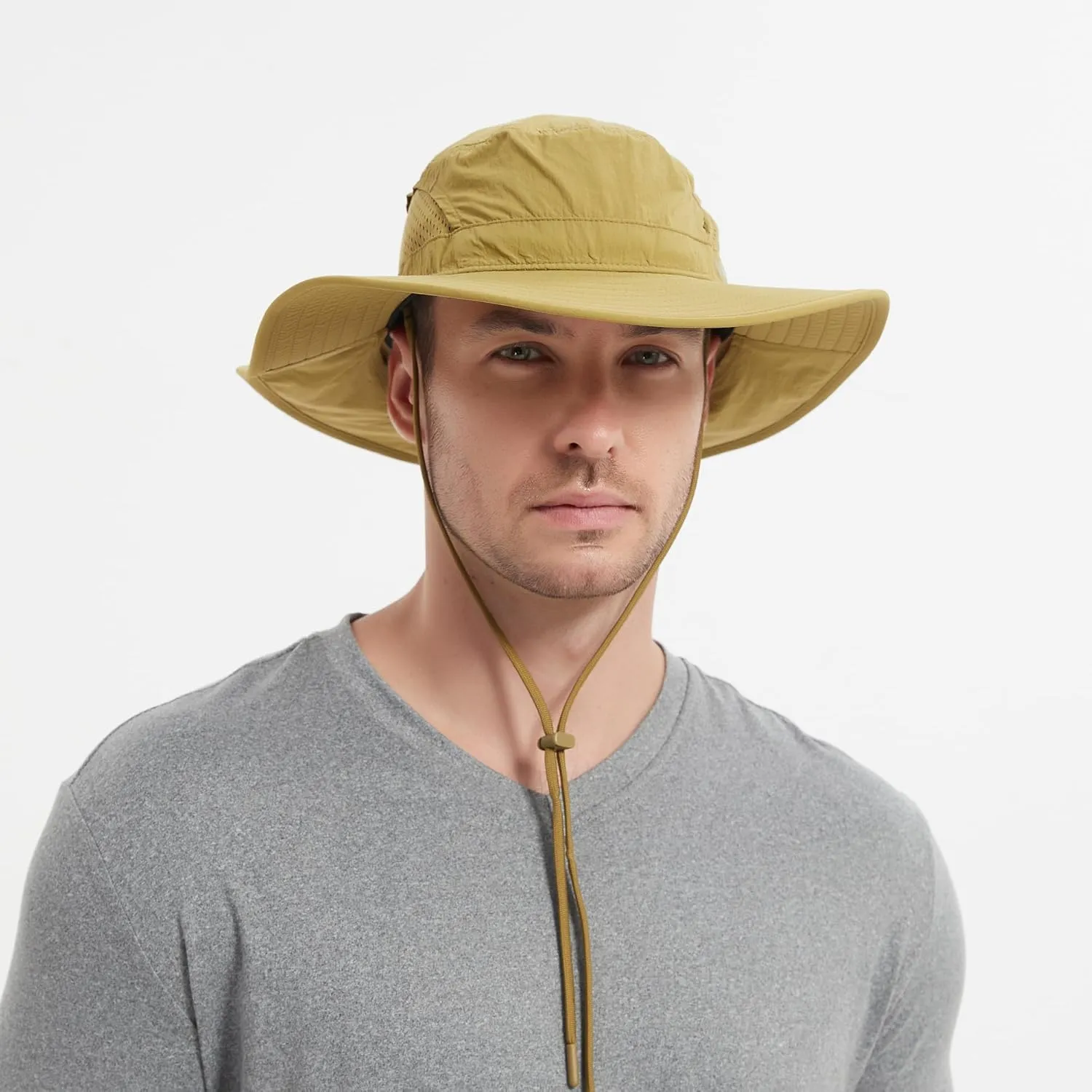 Jemez Wide Brim Boonie Hat with Neck Flap UPF 50  Sun Protection Breathable Safari Bucket Hat for Fishing Hiking