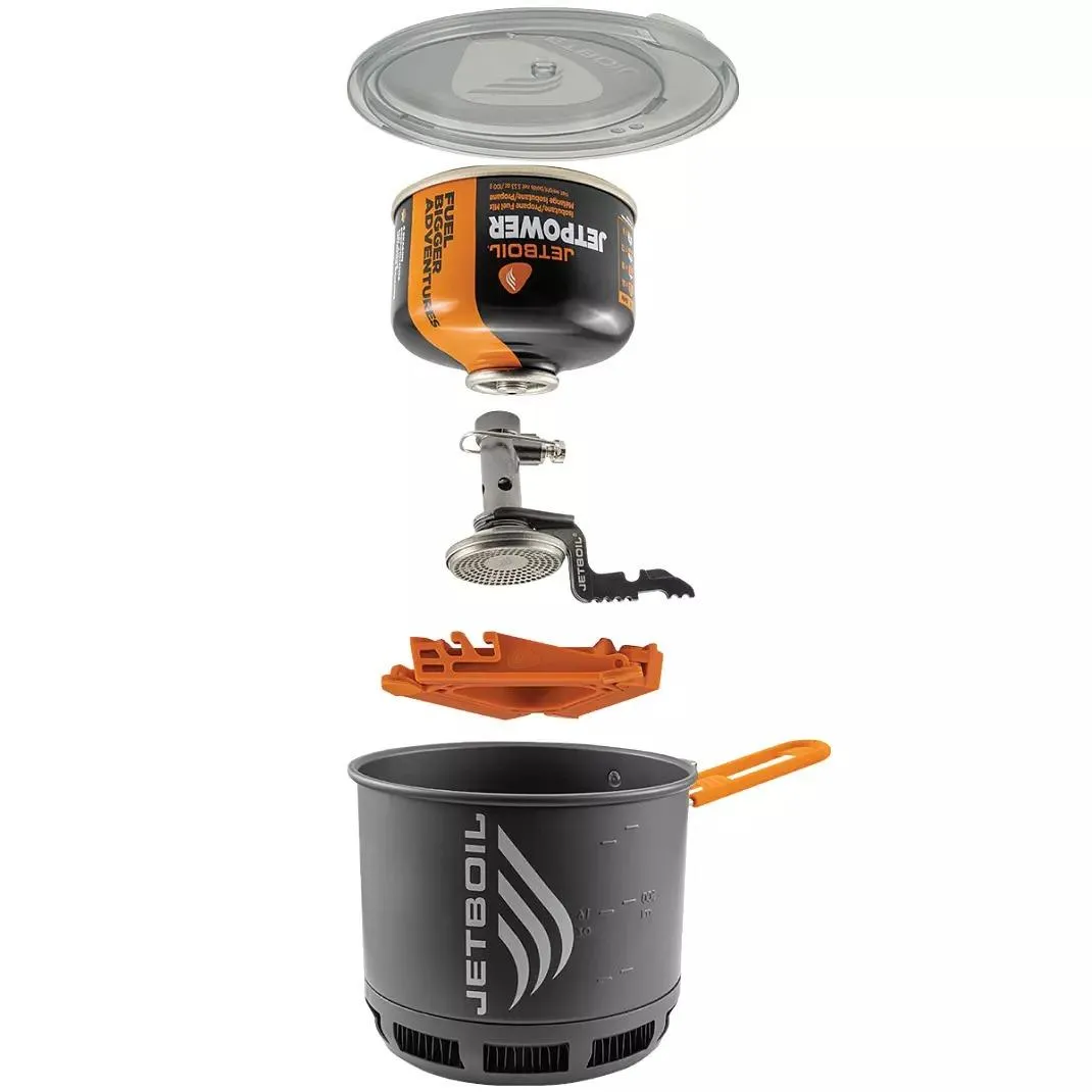 Jetboil Stash Ultralight Camping & Backpacking Stove Cooking System - Grey
