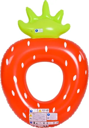 Jilong-37342 Inflatable Float Strawberry, 16920388633199, Red