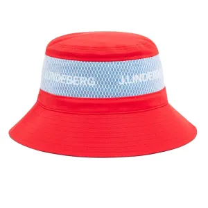 J.Lindeberg Denver Golf Bucket Hat Fiery Red - SS23