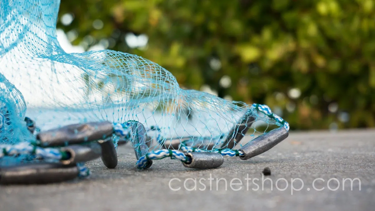 Joy Fish Bait Cast Nets CBT-P5, 5 ft. Radius, 3/8" Sq. Mesh