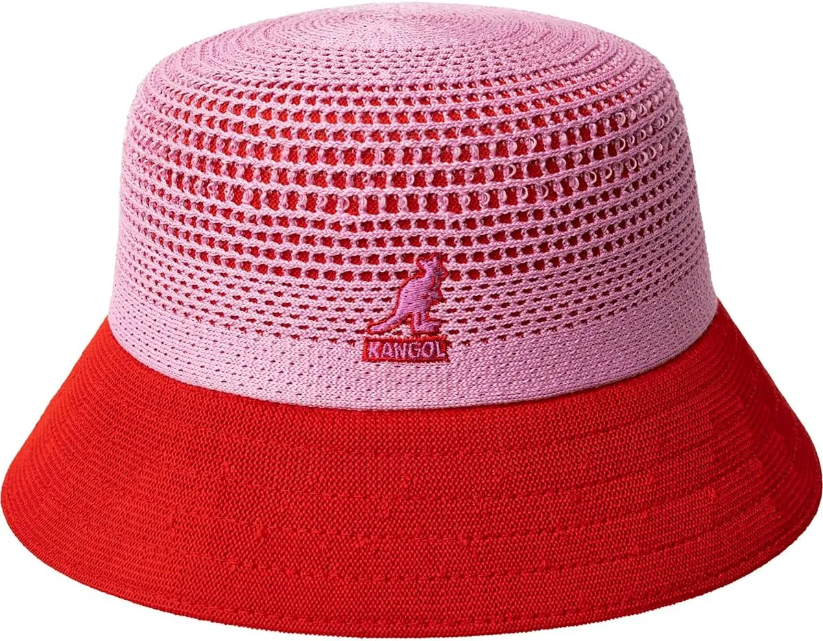 Kangol Double Mesh Lahinch - Warm Grey/Black/XL Bucket Hat